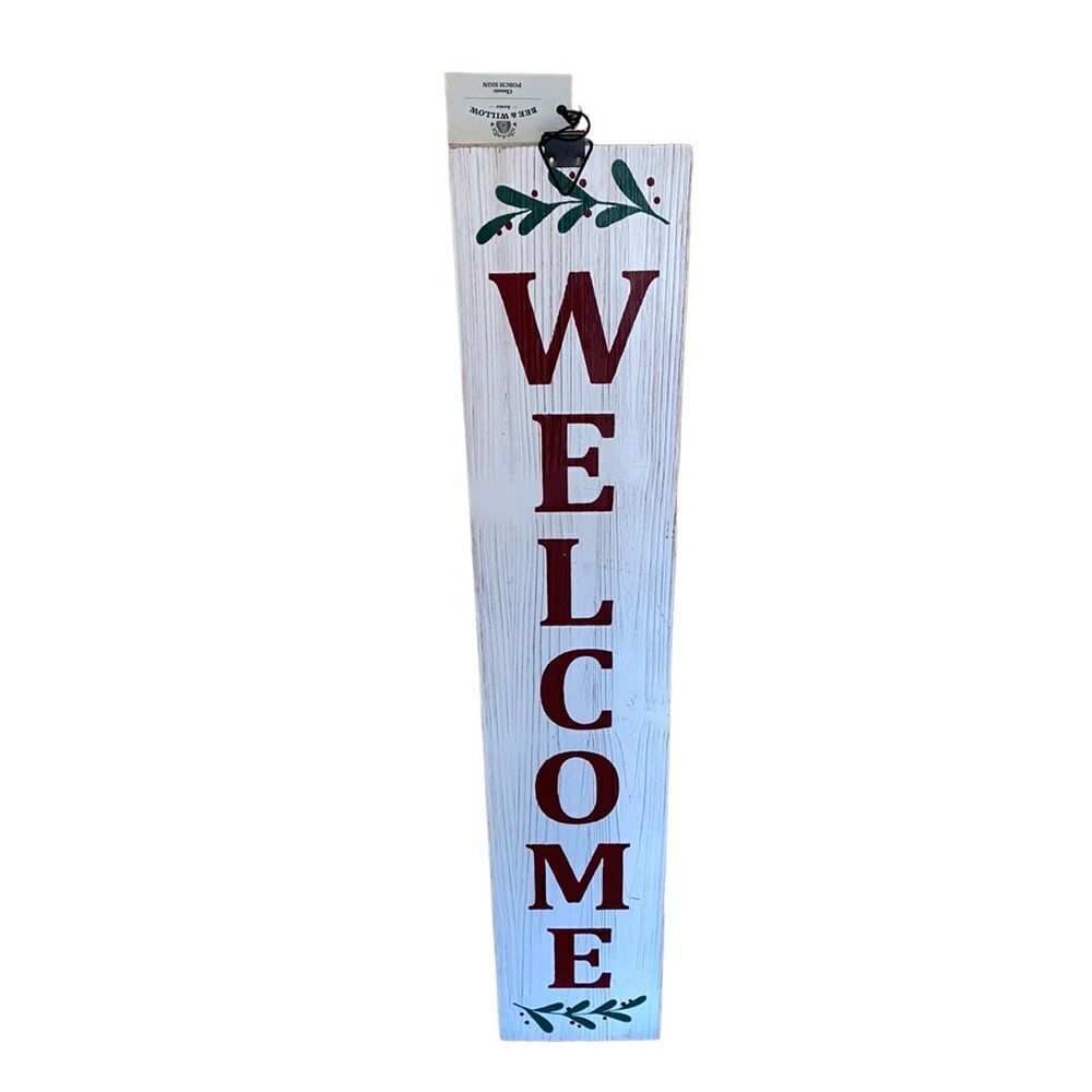 Bee & willow home classic two size porch sing merry Christmas& welcome New